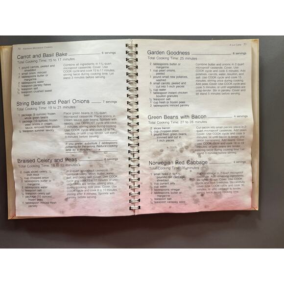 Kenmore Microwave Cookery by Sears (1982 Spiral-Bound Edition) – Vintage - Picture 5 of 7